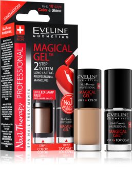 Eveline Cosmetics Nail Therapy Professional Gel Nail Varnish without UV/LED Sealing