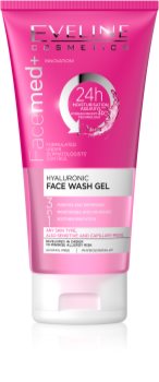 Eveline Cosmetics FaceMed+ čisticí gel 3 v 1 s kyselinou hyaluronovou