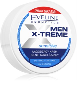 Eveline Cosmetics Men X-Treme Sensitive crème hydratante et apaisante visage, mains et corps