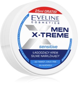 Eveline Cosmetics Men X-Treme Sensitive hydratační a zklidňující krém na tvář, ruce a tělo