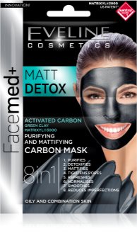 Eveline Cosmetics FaceMed+ Ansigtsmaske til fedtet og kombineret hud