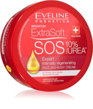 Eveline Cosmetics Extra Soft SOS Intensief Herstellend Crème  voor Lichaam en Gezicht