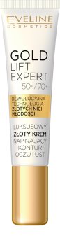 Eveline Cosmetics Gold Lift Expert verfeinernde Crem Für Lippen und Augenumgebung
