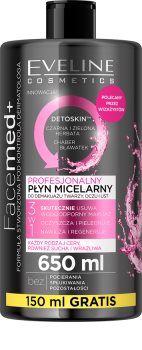 Eveline Cosmetics FaceMed+ čisticí a odličovací micelární voda