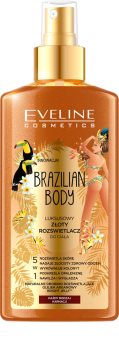 Eveline Cosmetics Brazilian Body увлажняющий спрей для тела сверкающий