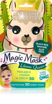 Eveline Cosmetics Magic Mask Lama Queen normalizující matující maska 3D