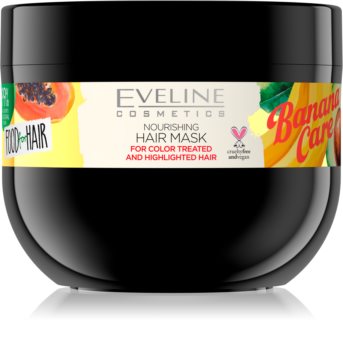 Eveline Cosmetics Food for Hair Banana tápláló hajmaszk festett vagy melírozott hajra