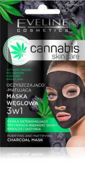 Eveline Cosmetics Cannabis reinigende Gesichtsmaske mit Tonmineralien