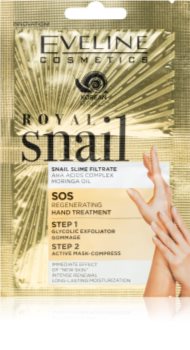 Eveline Cosmetics Royal Snail feuchtigkeitsspendende Maske für die Hände mit Schneckenextrakt