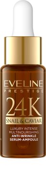 Eveline Cosmetics 24K Snail & Caviar Serum gegen Falten mit Schneckenextrakt