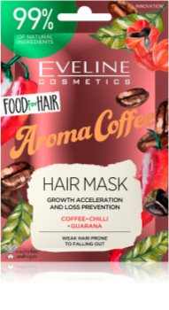 Eveline Cosmetics Food for Hair Aroma Coffee maschera rinforzante per capelli deboli con tendenza alla caduta