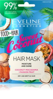 Eveline Cosmetics Food for Hair Sweet Coconut masque hydratant cheveux
