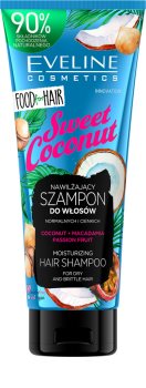Eveline Cosmetics Food for Hair Sweet Coconut hidratáló sampon vékonyszálú és normál hajra