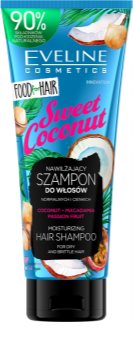 Eveline Cosmetics Food for Hair Sweet Coconut sampon hidratant pentru par fin si normal