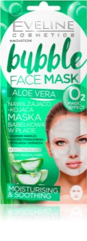Eveline Cosmetics Bubble Mask Aloe Vera masque apaisant et hydratant  à l'aloe vera