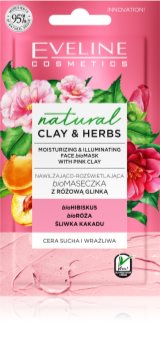 Eveline Cosmetics Natural Clay & Herbs masca hidratanta cu argila
