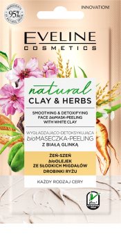 Eveline Cosmetics Natural Clay & Herbs detoxikační pleťová maska s jílem