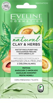 Eveline Cosmetics Natural Clay & Herbs maska oczyszczjąca z glinki