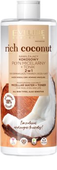 Eveline Cosmetics Rich Coconut micelární voda a tonikum 2 v 1