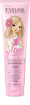 Eveline Cosmetics Glow & Go glotninamasis kūno balzamas su blizgučiais