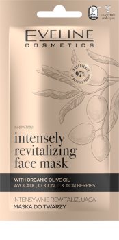 Eveline Cosmetics Organic Gold revitalisierende Gesichtsmaske mit Olivenöl