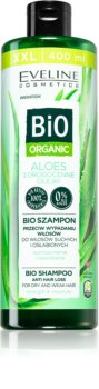 Eveline Cosmetics Bio Organic Natural Aloe Vera hajhullás elleni sampon aleo verával