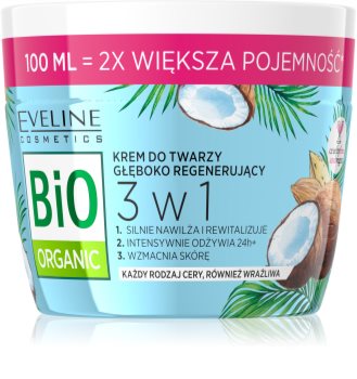 Eveline Cosmetics Bio Organic 3 in 1 crema pentru regenerare in profunzime facial