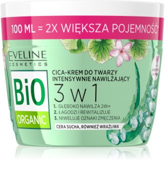 Eveline Cosmetics Bio Organic 3 in 1 intenzivna hidratantna krema s aloe verom