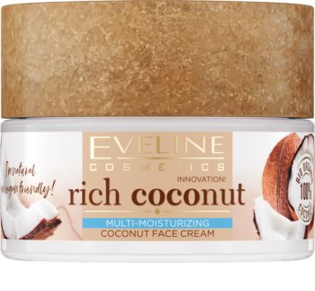Eveline Cosmetics Rich Coconut nährende Creme zur Verjüngung der Haut mit Probiotika