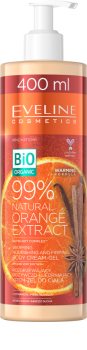 Eveline Cosmetics Bio Organic Natural Orange Extract tápláló és feszesítő testkrém melegítő hatású