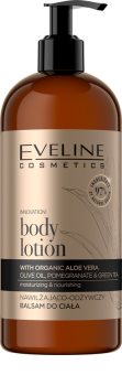 Eveline Cosmetics Organic Gold hidratáló testbalzsam Aloe Vera tartalommal