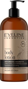 Eveline Cosmetics Organic Gold balsamo corporal regenerador com óleo de coco
