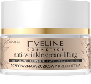 Eveline Cosmetics Organic Gold crema anti-rid de zi si de noapte cu ulei de cocos