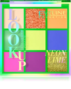 Eveline Cosmetics Look Up Neon Lime paletka očných tieňov