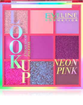 Eveline Cosmetics Look Up Neon Pink paletka očných tieňov