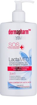 Eveline Cosmetics Dermapharm LactaMED gel de higiene íntima para pieles irritadas