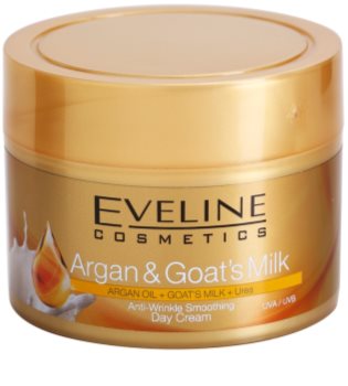Eveline Cosmetics Argan & Goat´s Milk crema de día alisadora antiarrugas