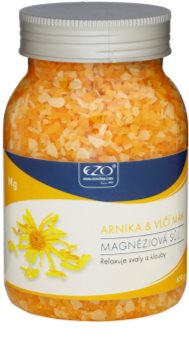 EZO Arnica & Poppies sales de baño de magnesio para relajar músculos y articulaciones