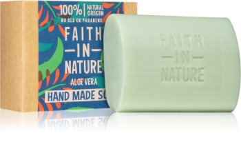 Faith In Nature Hand Made Soap Aloe Vera natūralus kietasis muilas su alavijais