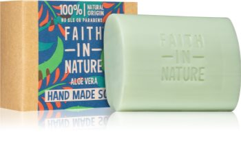 Faith In Nature Hand Made Soap Aloe Vera natürliche feste Seife mit Aloe Vera