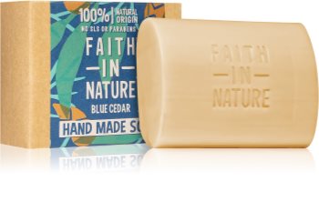 Faith In Nature Hand Made Soap Blue Cedar Luonnollinen Saippuapala