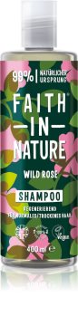 Faith In Nature Wild Rose regenerační šampon pro normální až suché vlasy