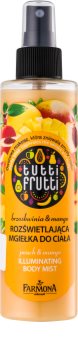 Farmona Tutti Frutti Peach & Mango třpytivá tělová mlha s vyhlazujícím a vyživujícím účinkem