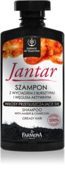 Farmona Jantar šampon s aktivními složkami uhlí pro mastné vlasy