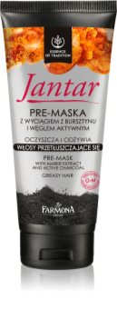 Farmona Jantar masque cheveux au charbon actif pour cheveux gras