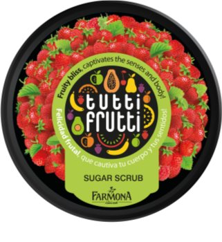 Farmona Tutti Frutti Wild Strawberry tělový peeling s cukrem
