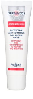 Farmona Dermacos Anti-Redness crema de día protectora y calmante SPF 15
