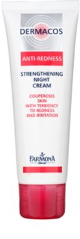 Farmona Dermacos Anti-Redness crema fortificante de noche para prevenir roturas y formación de nuevas varices