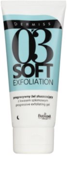 Farmona Dermiss Soft Exfoliation gel esfoliante de limpeza para pele desgastada