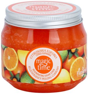 Farmona Magic Time Citrus Euphoria exfoliante corporal a base de azúcar para renovar la piel